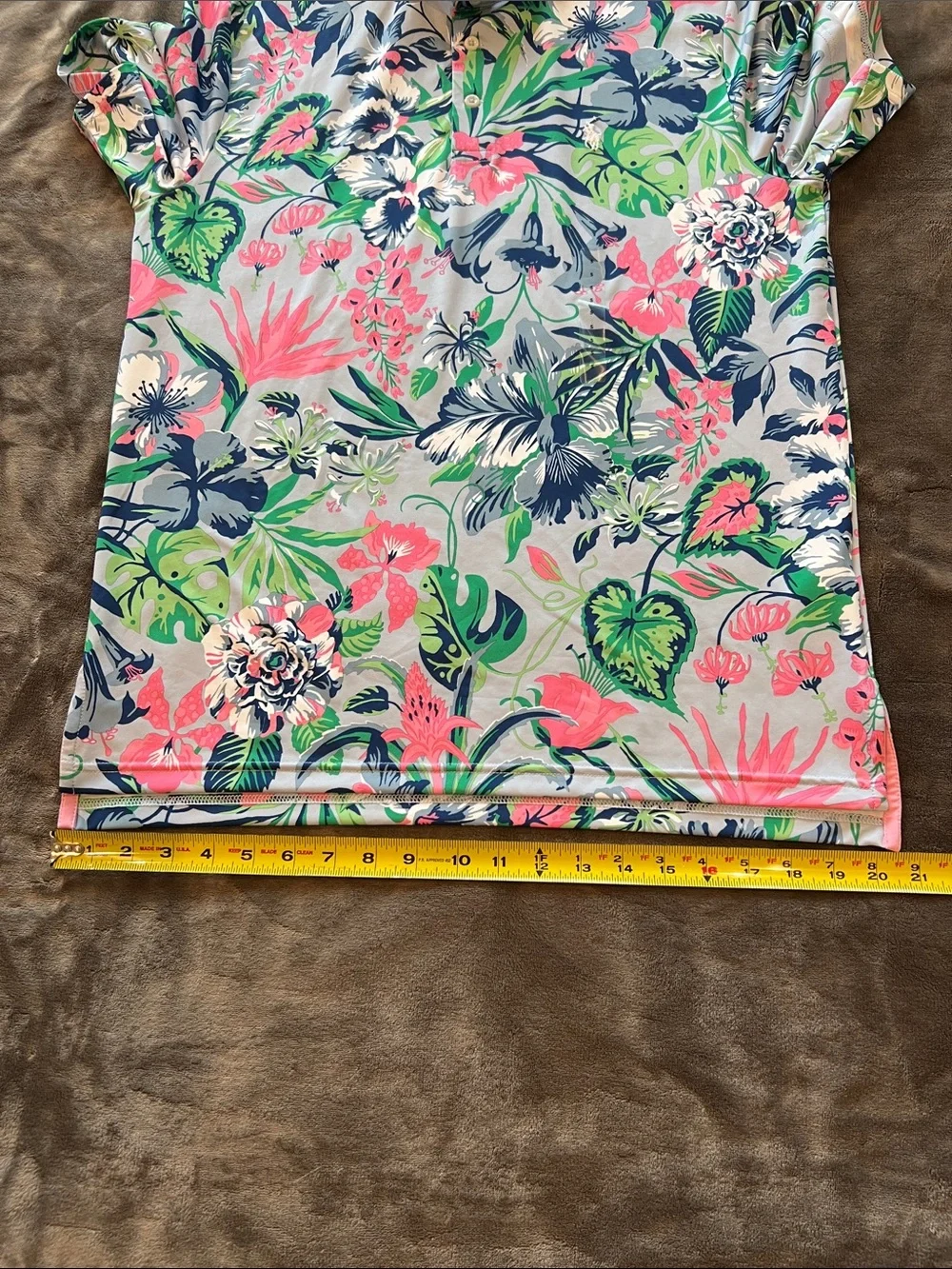 Polo Ralph Lauren Men’s Performance Polo Tropical Floral Print Polo - Size S